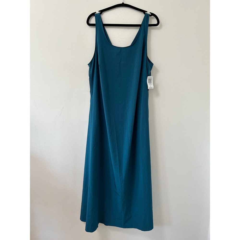 Torrid Stretch Woven Maxi Active Dress Womens 0 L Legion Blue Athleisure